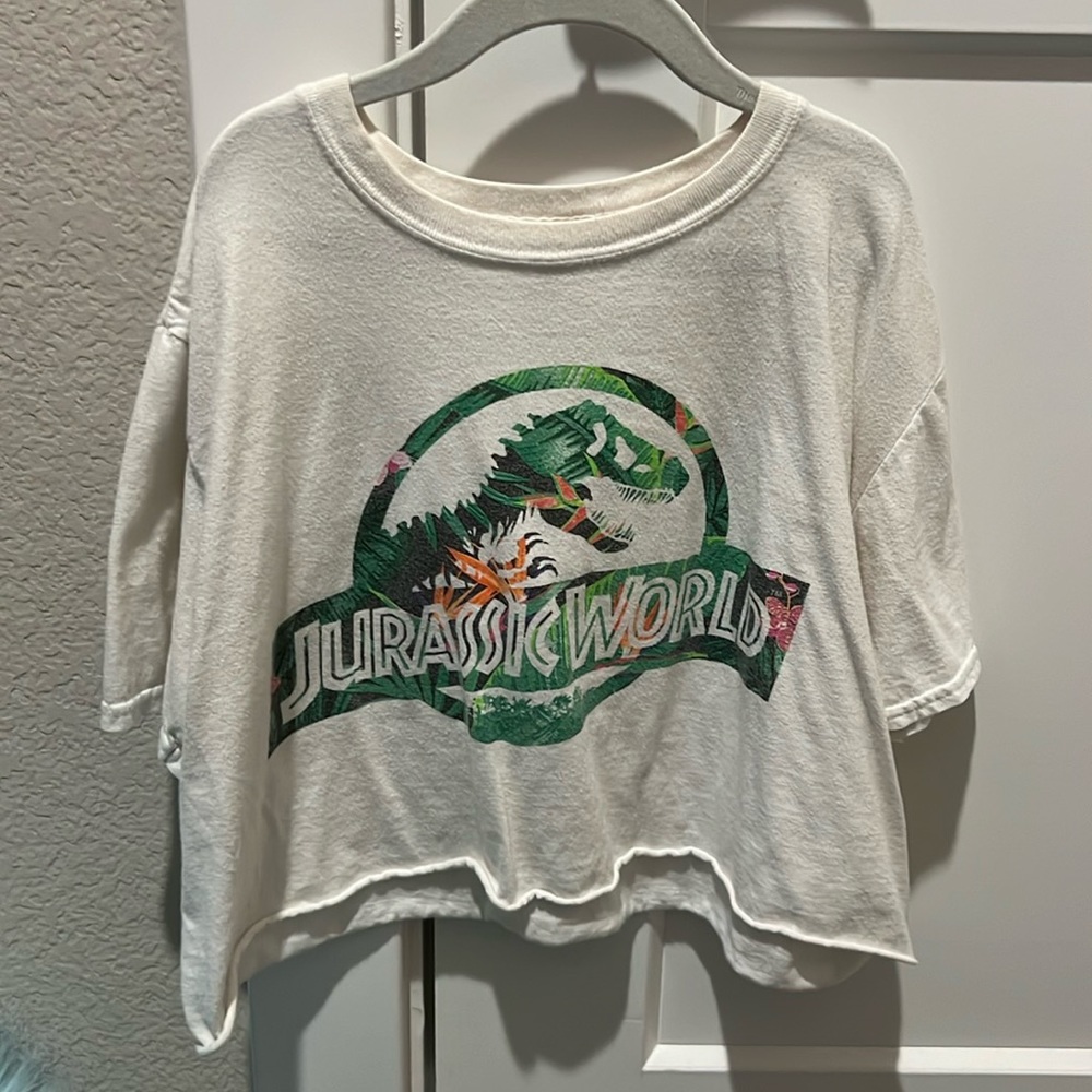Jurassic World Crop Top (self cut into a crop top)